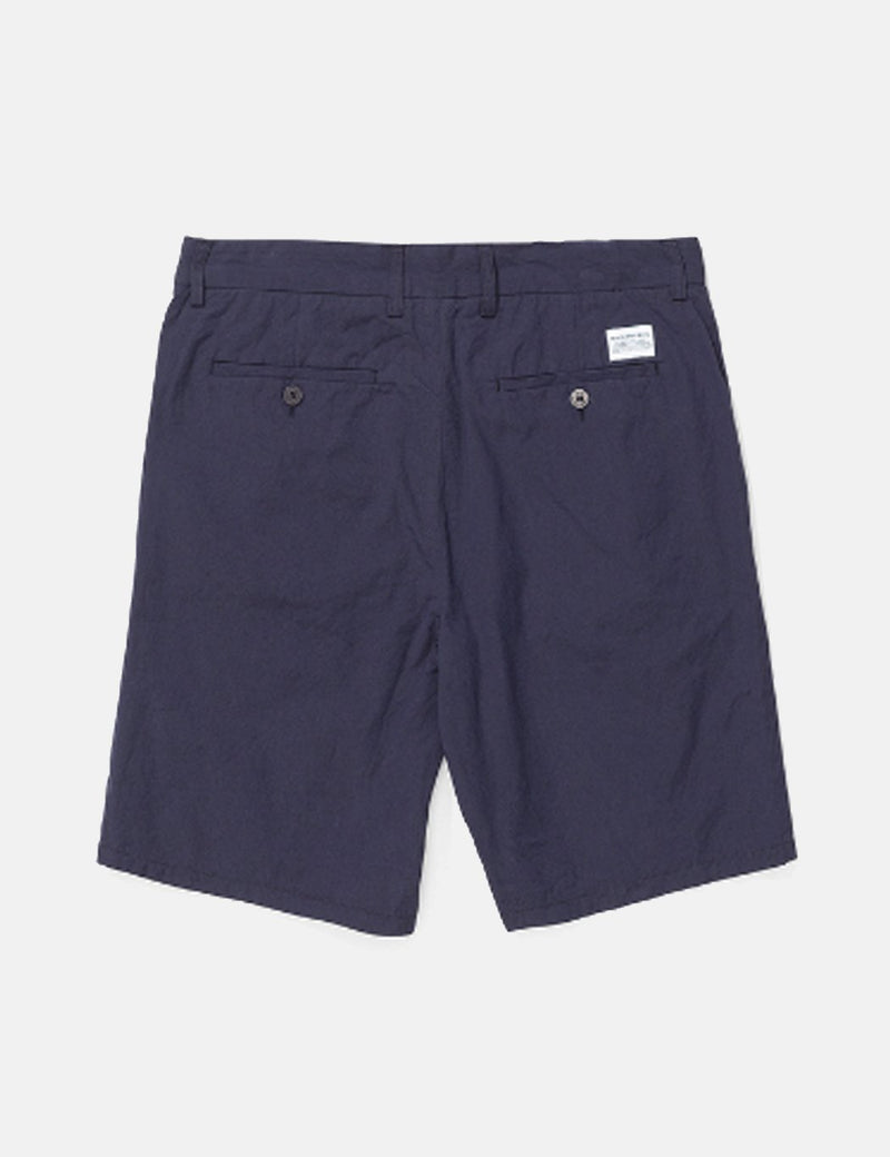 Norse Projects Aros Micro Texture Shorts - Dunkelblau