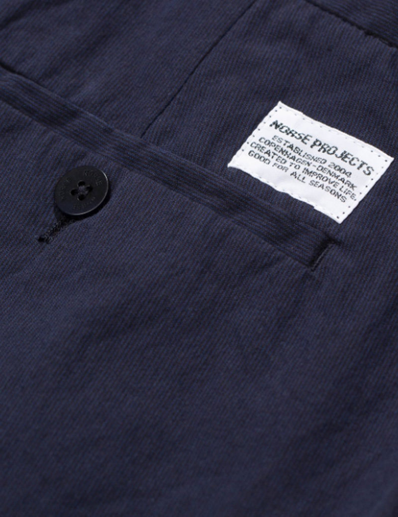 Norse Projects Aros Micro TextureShorts-ダークネイビーブルー