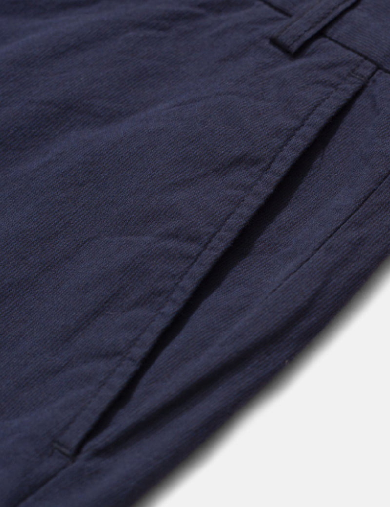 Norse Projects Aros Micro Texture Shorts - Dunkelblau