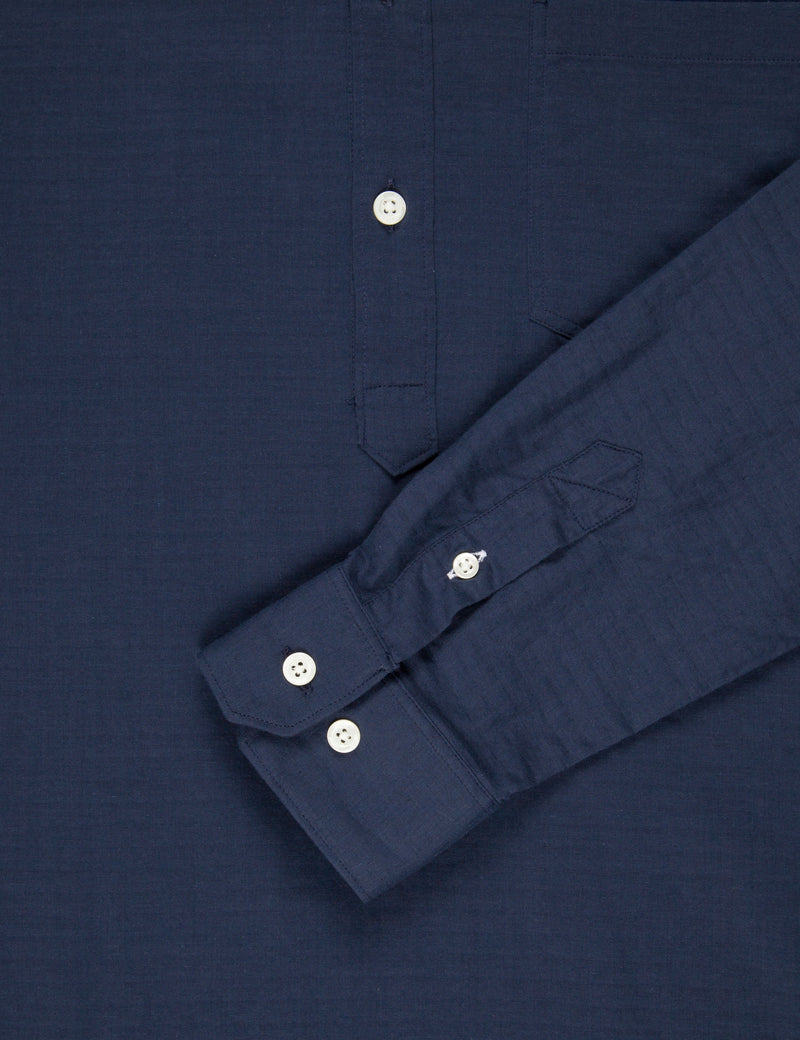 Norse Projects Osvald Double Layer Shirt - Navy Blue