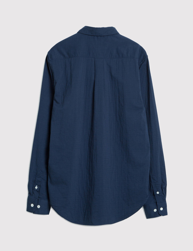 Norse Projects Osvald Double Layer Shirt - Navy Blue