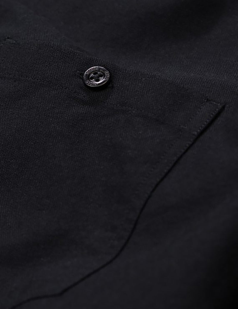 Norse Projectsアントンオックスフォードシャツ（黒ボタン）-黒