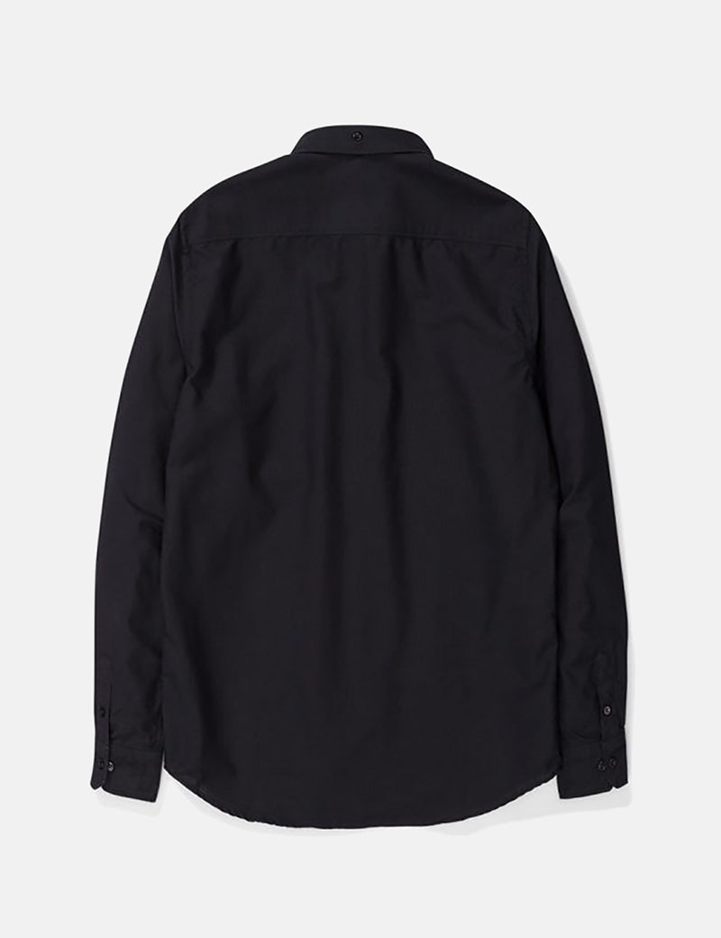 Norse Projects Anton Oxford Shirt (Black Buttons) - Black