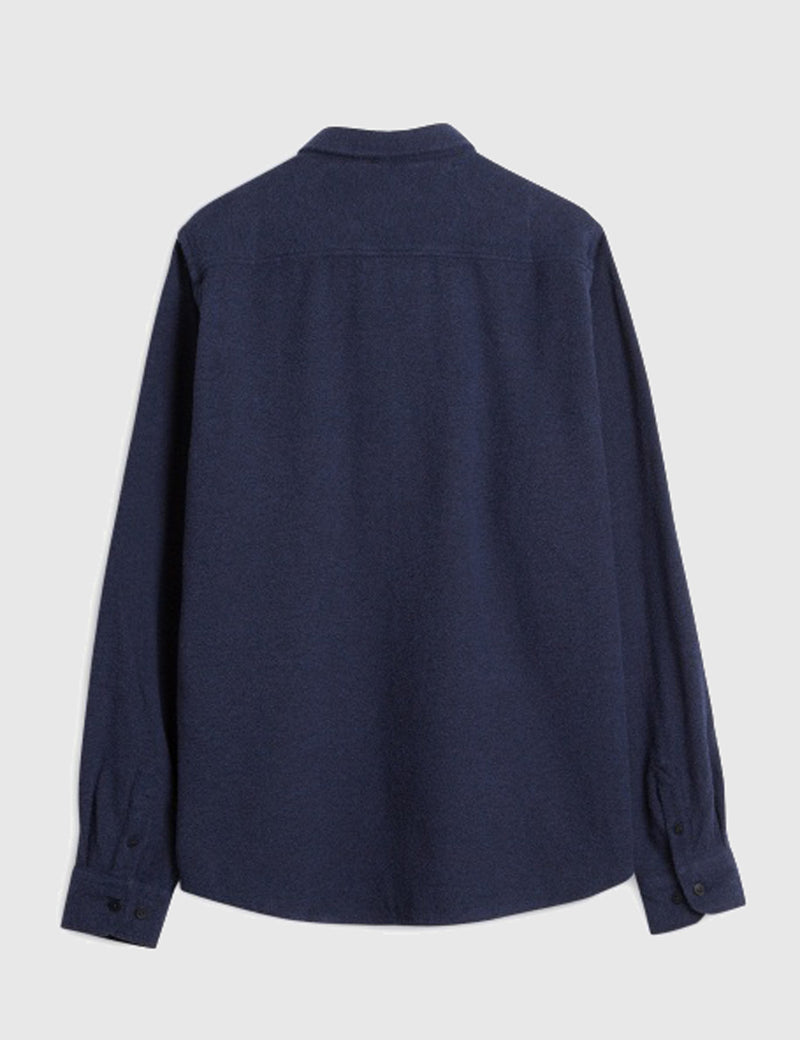 Norse Projects Anton Texture Shirt - Dark Navy