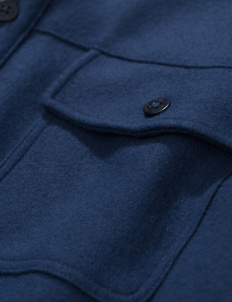 Norse Projects Villads Melton Over - Navy
