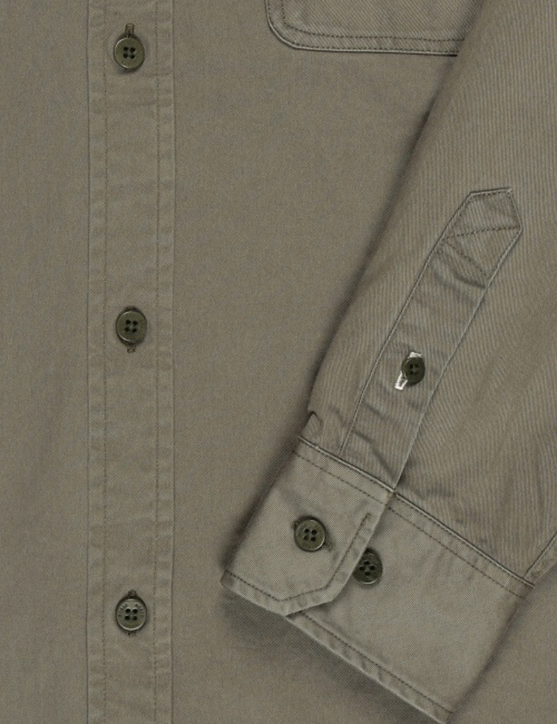 Norse Projects Villads Twill Shirt - Dried Olive