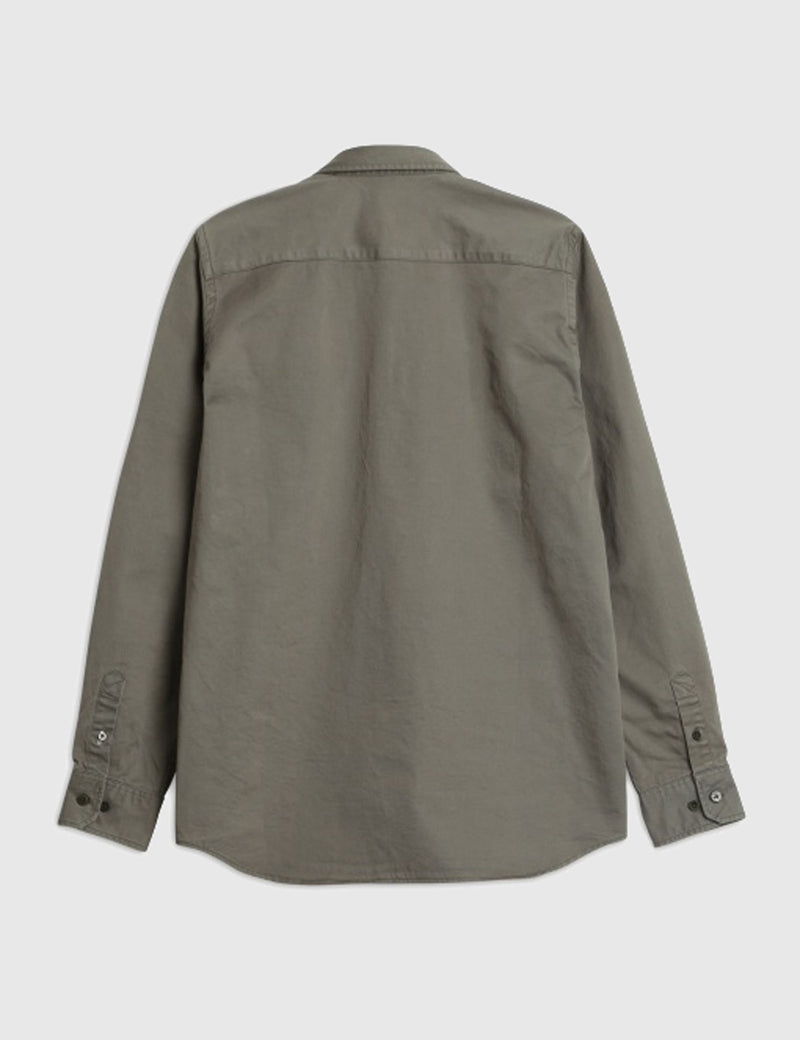 Norse Projects Villads Twill Shirt - Dried Olive