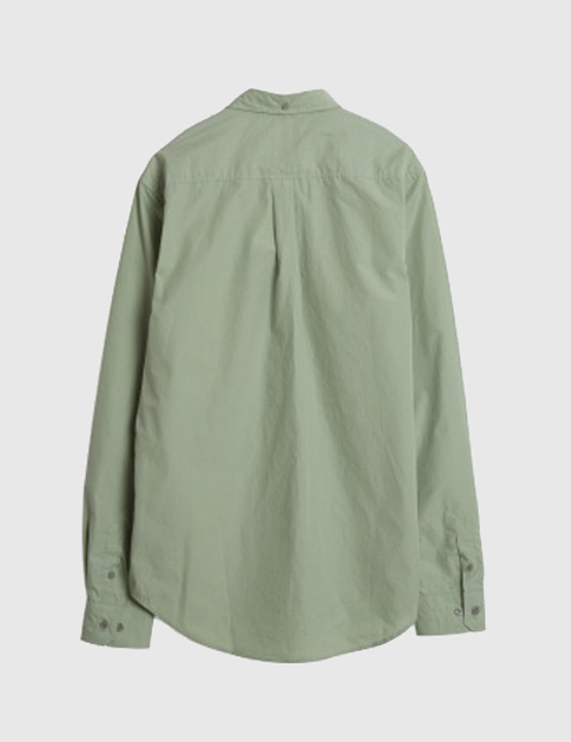 Norse Projects Osvald Poplin Shirt - Perimeter Green