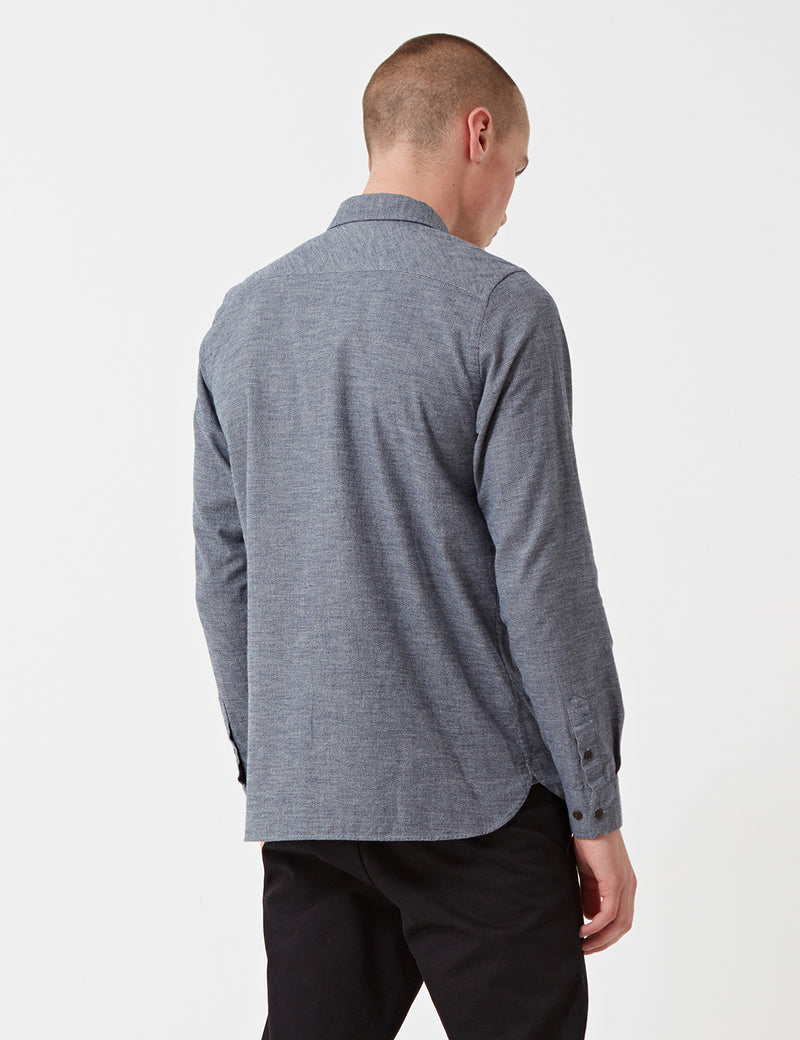 Norse Projects Hans Mouline Shirt - Mouse Grey