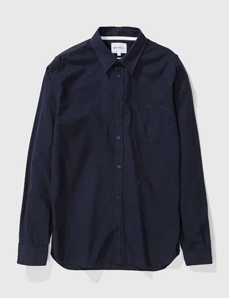 Norse Projects Hans Mouline Shirt - Navy Blue