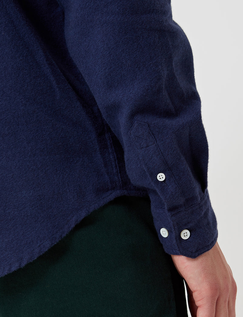 Norse Projects Hans Mouline Shirt - Navy Blue