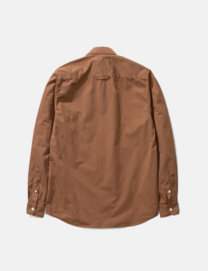 Norse Projects Villads Light Twill Overshirt - Duck Brown