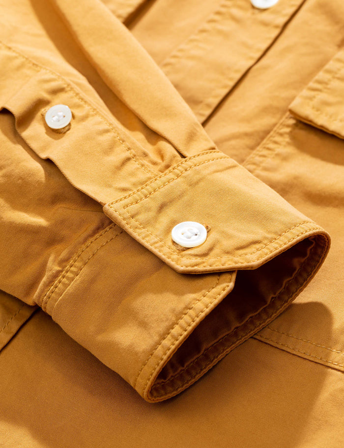 Norse Projects Villads Light Twill Overshirt - Montpellier Yellow