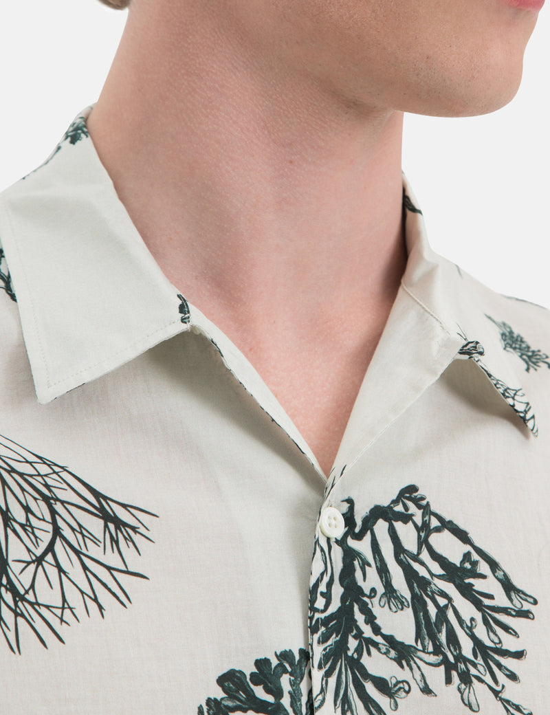 Norse Projects Carsten Print Shirt - Kit White