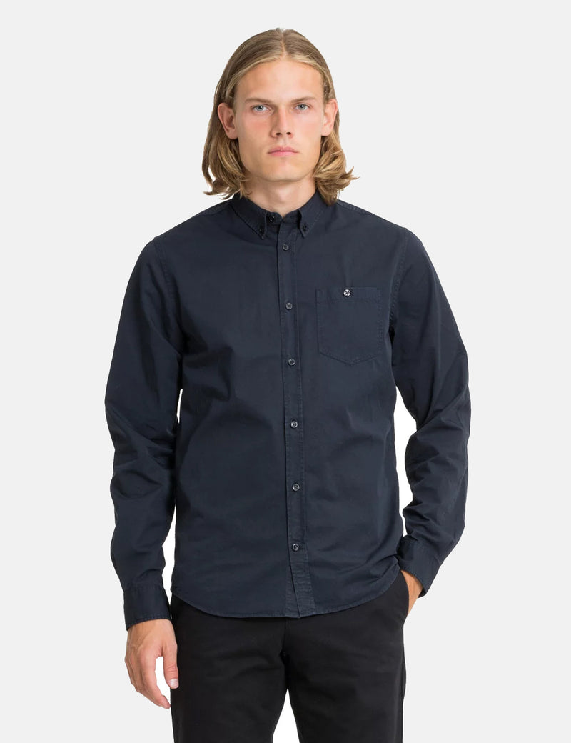 Norse Projects Anton Twill Shirt - Dark Navy Blue