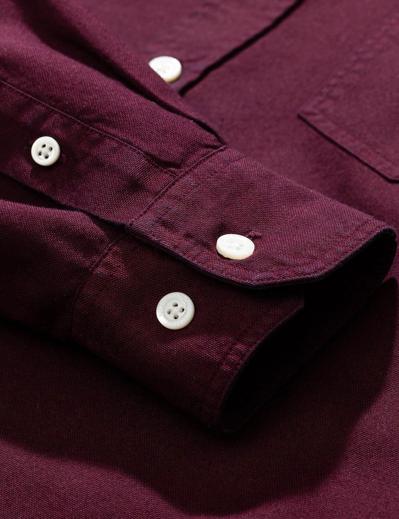 Norse Projects Anton Oxford Shirt - Mulberry Red