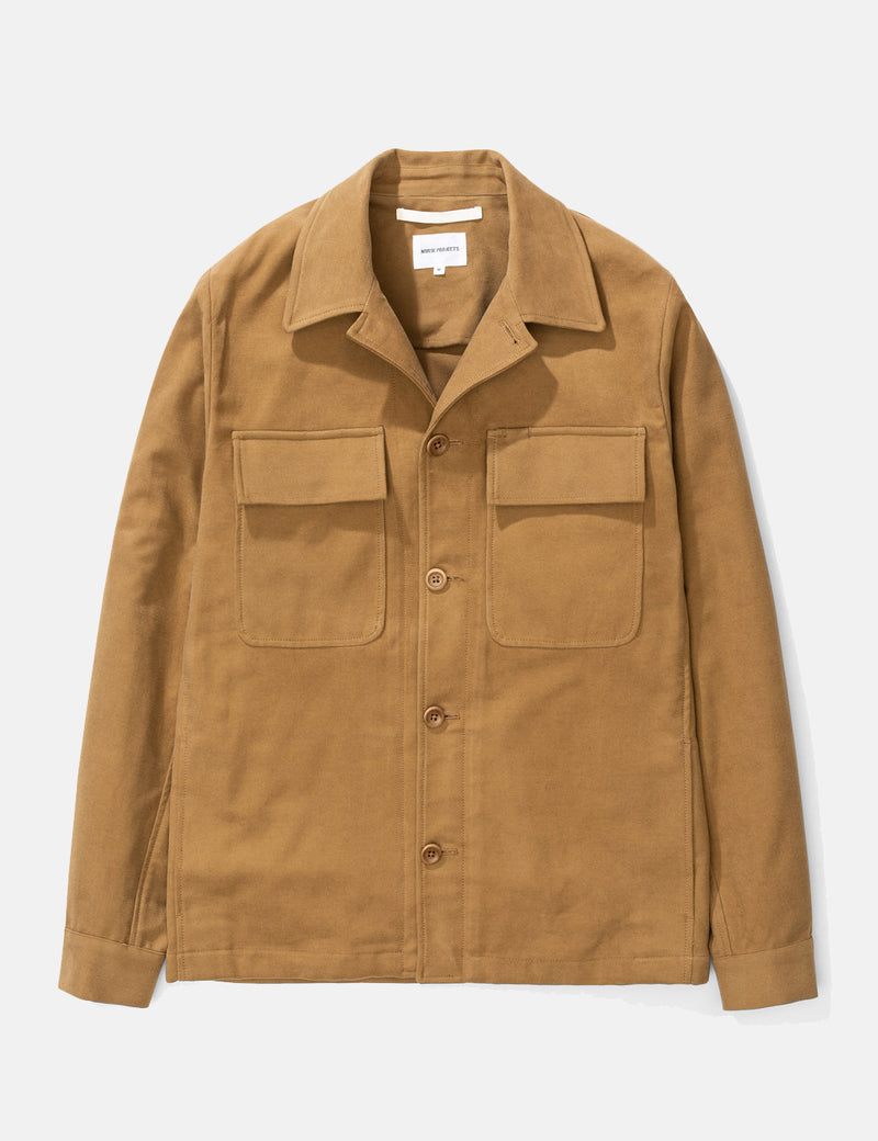Norse Projects Kyle Moleskin 재킷-Camel