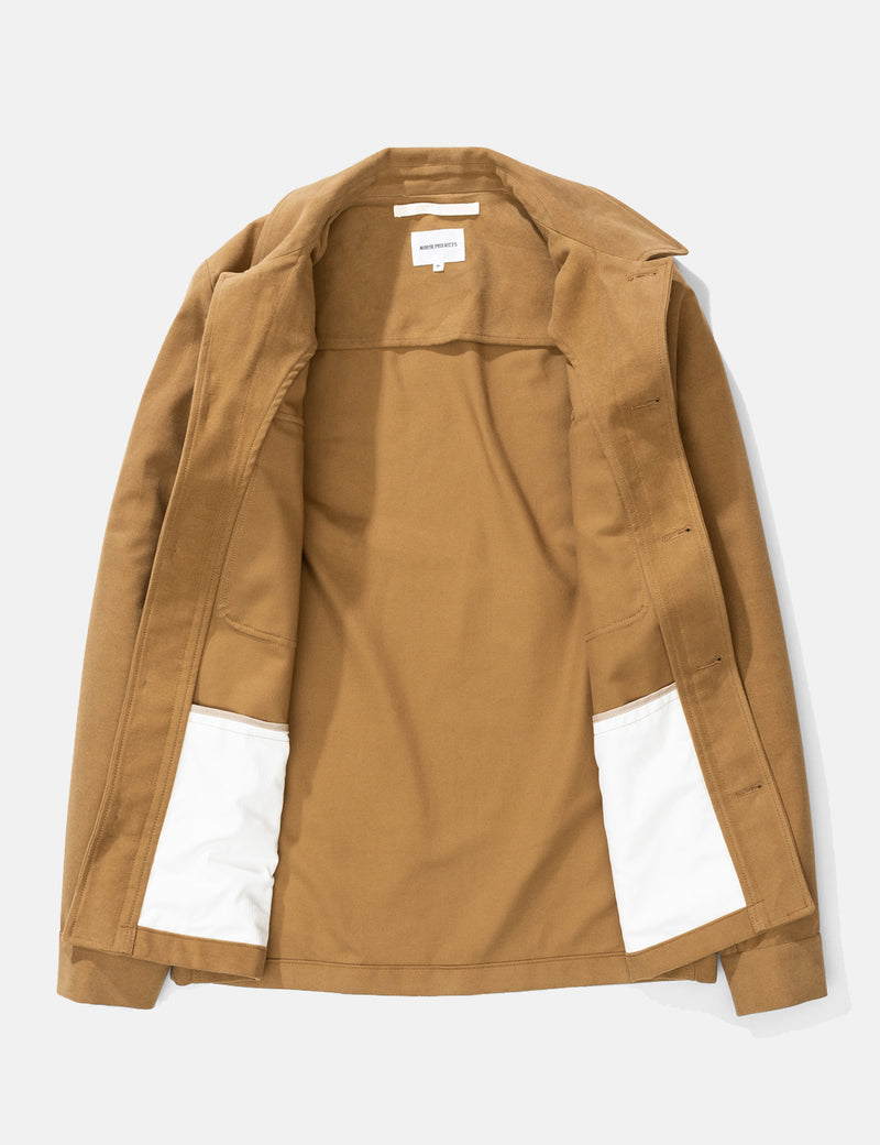 Norse Projects Kyle Moleskin 재킷-Camel