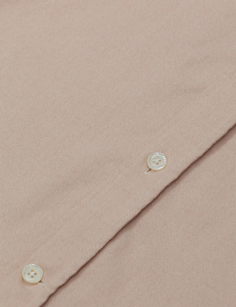 Norse Projects Anton Brushed Flannel Shirt - Oatmeal