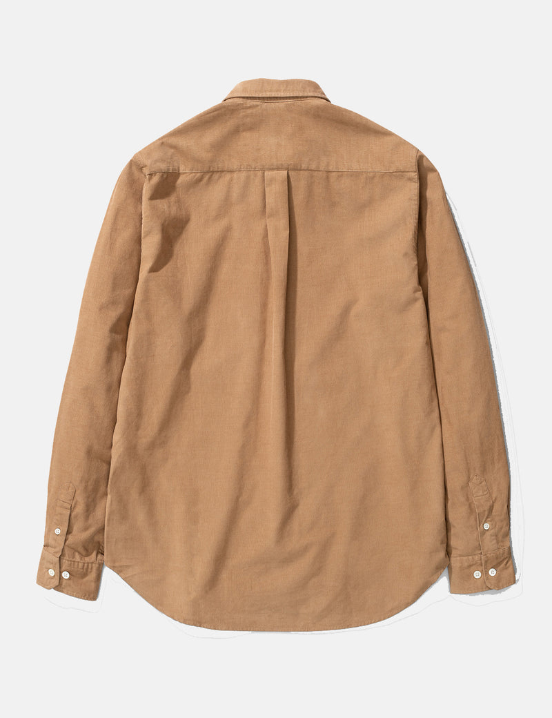 Norse Projects OsvaldCorduroyシャツ-ユーティリティカーキベージュ