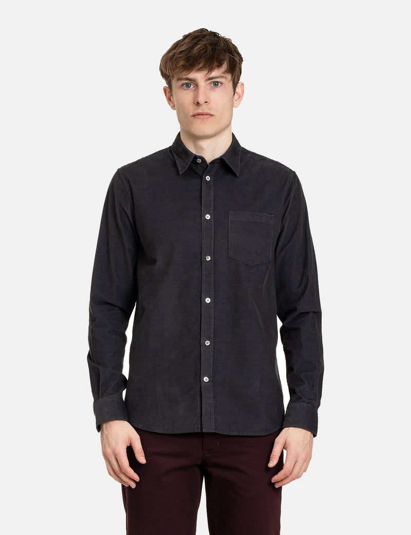 Norse Projects Osvald Corduroy Shirt - Schiefer-Grau