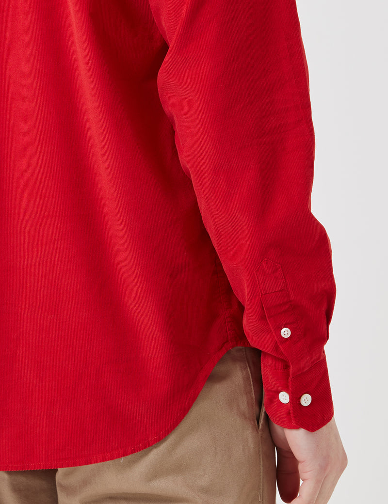 Norse Projects OsvaldCorduroyシャツ-AskjaRed