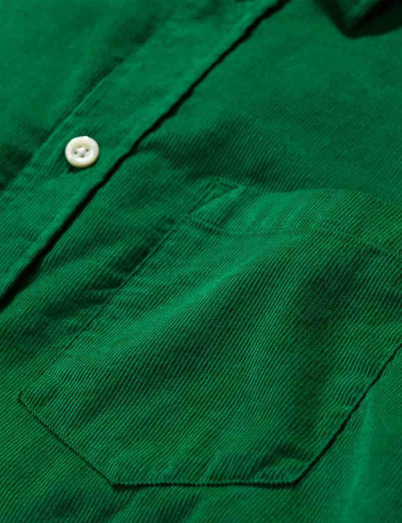 Norse Projects Osvald Corduroy Shirt - Sporting Green