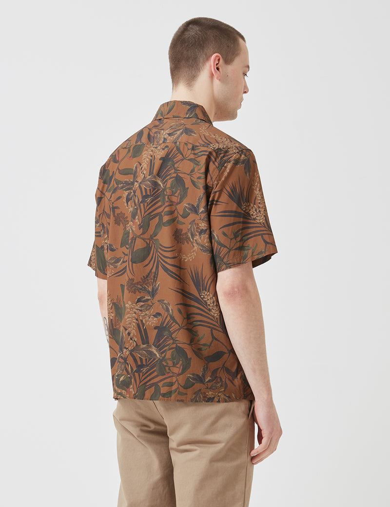 Norse Projects Carsten Print Shirt - Russet Red