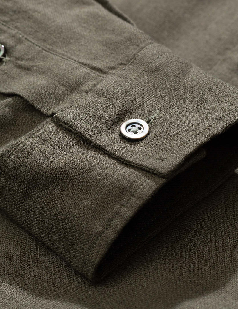 Norse Projects Oscar Half Placket Shirt - Ivy Green