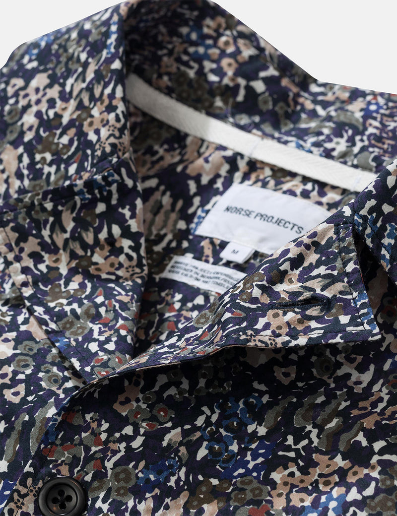 Norse Projects MadsLibertyプリントジャケット-アイビーグリーン