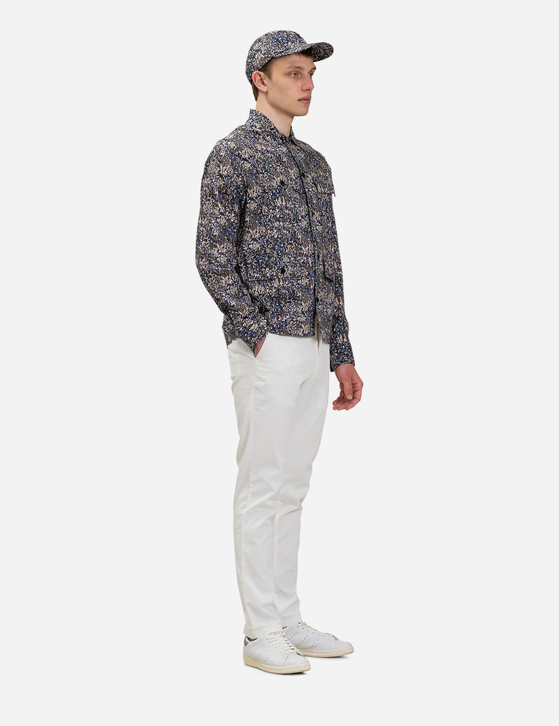 Norse Projects MadsLibertyプリントジャケット-アイビーグリーン