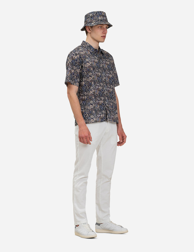 Norse Projects Carsten Liberty Print Shirt (Short Sleeve) - Ivy Green