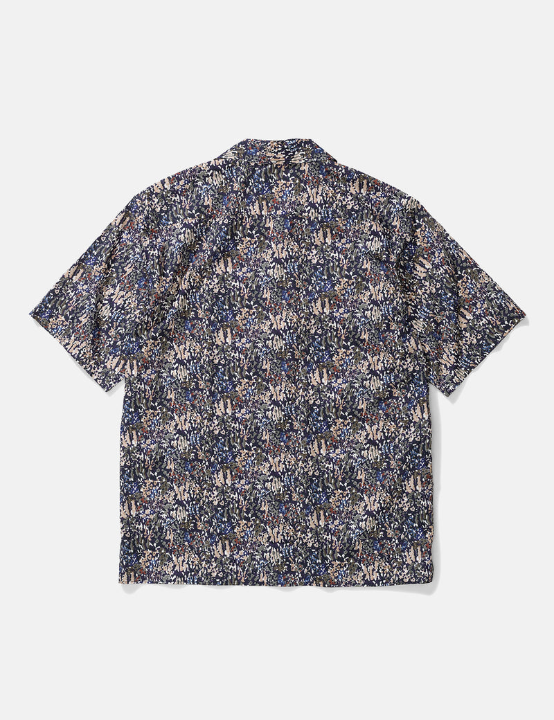 Norse Projects Carsten Liberty Print Shirt (Short Sleeve) - Ivy Green