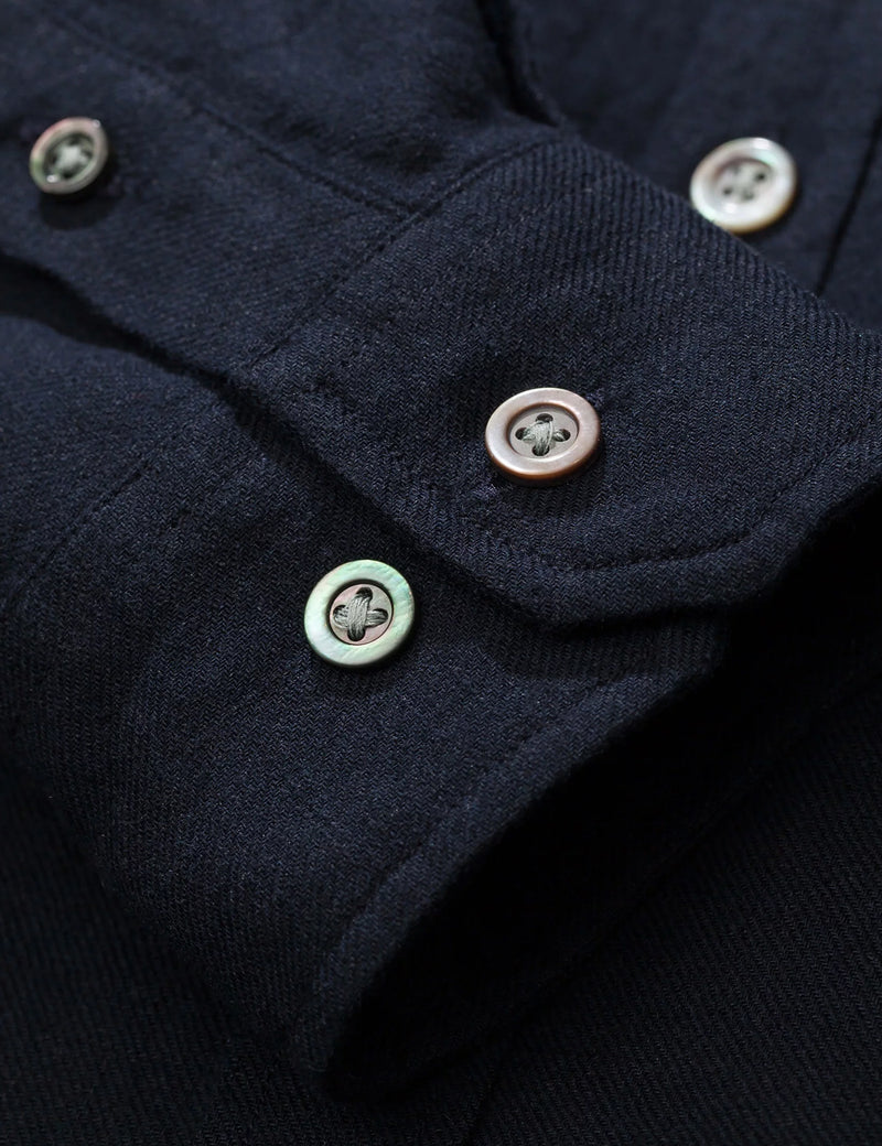 Norse Projects Osvald Button Down Shirt - Dark Navy Blue