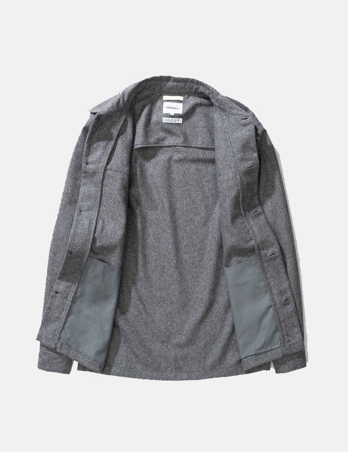 Norse Projects Kyle Jacket (Wool) - Charcoal Grey