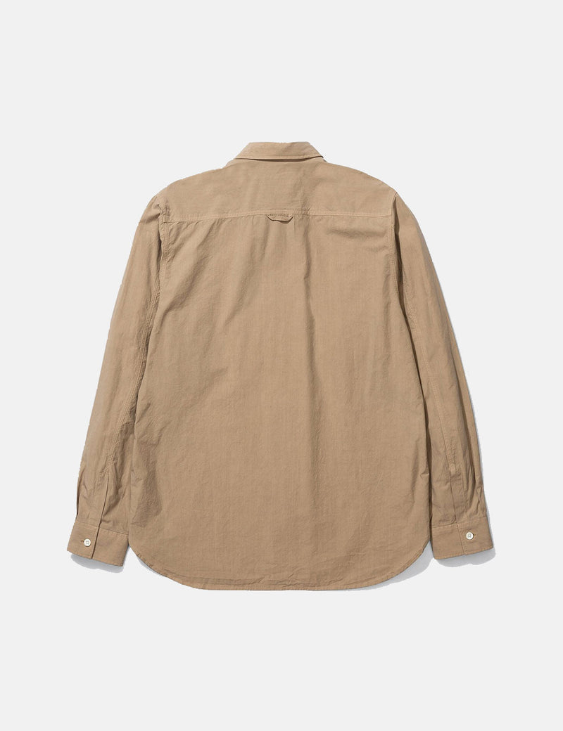 Norse Projects Silas 탭 시리즈 셔츠 - 유틸리티 카키 브라운