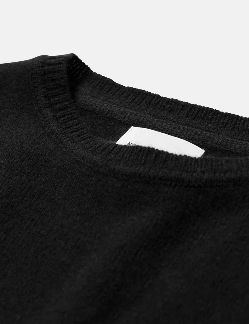 Norse Projects Sigfred Knit Sweatshirt（ウール）-ブラック