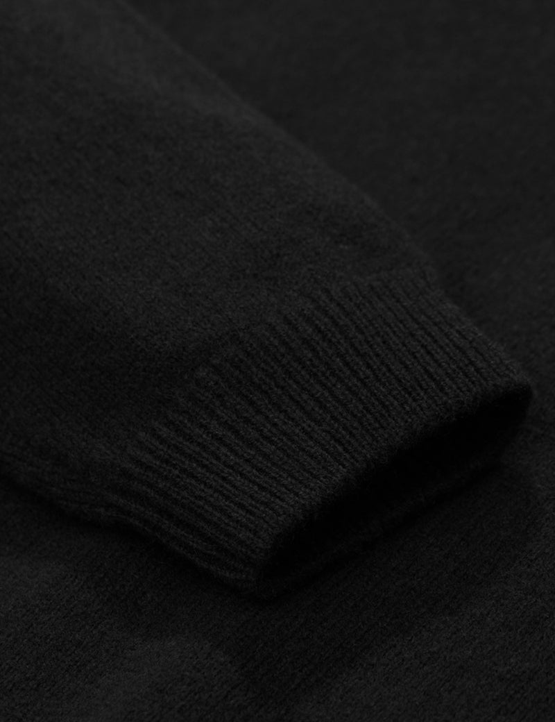 Norse Projects Sigfred Knit Sweatshirt（ウール）-ブラック