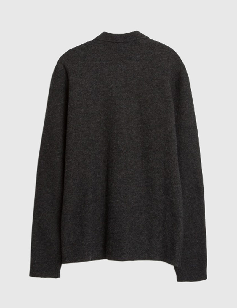 Norse Projects Magne Zip Shirt - Charcoal
