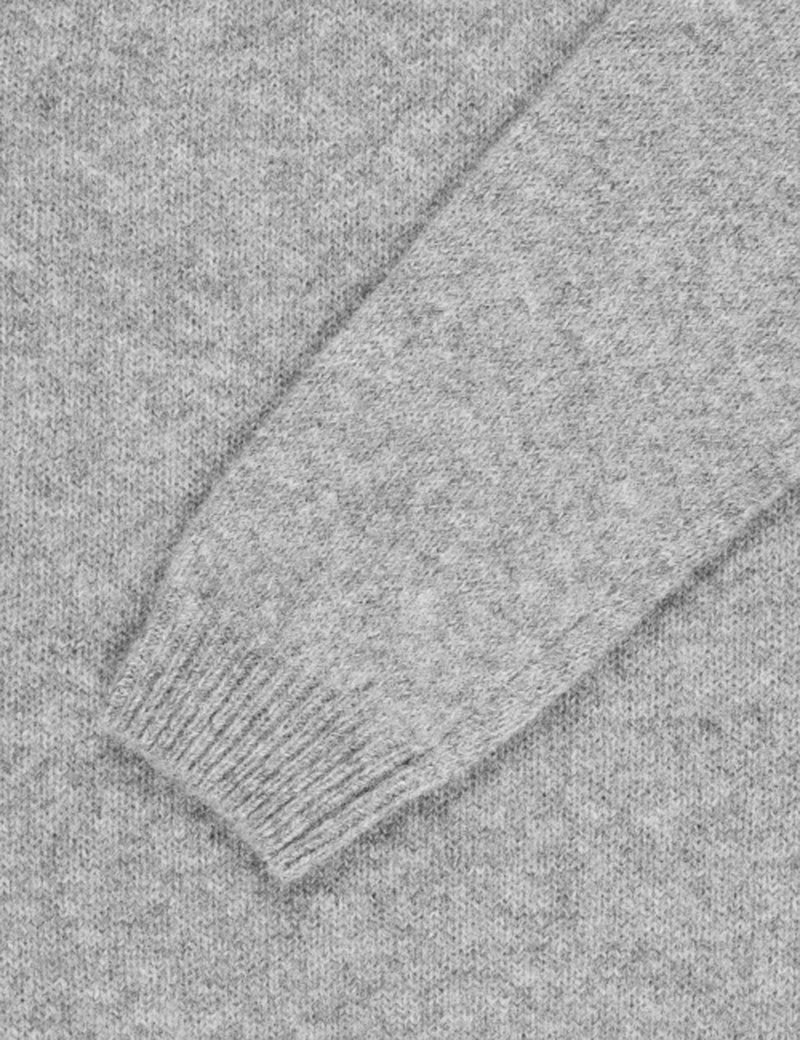 Norse Projects Birnir Shetland Jumper - Mouse Grey