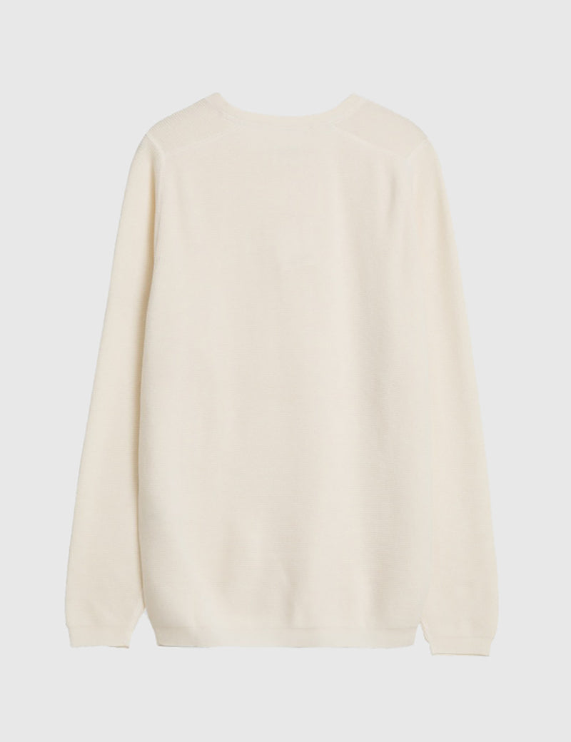 Norse Projects Lauge Waffle Knit Jumper - Ecru