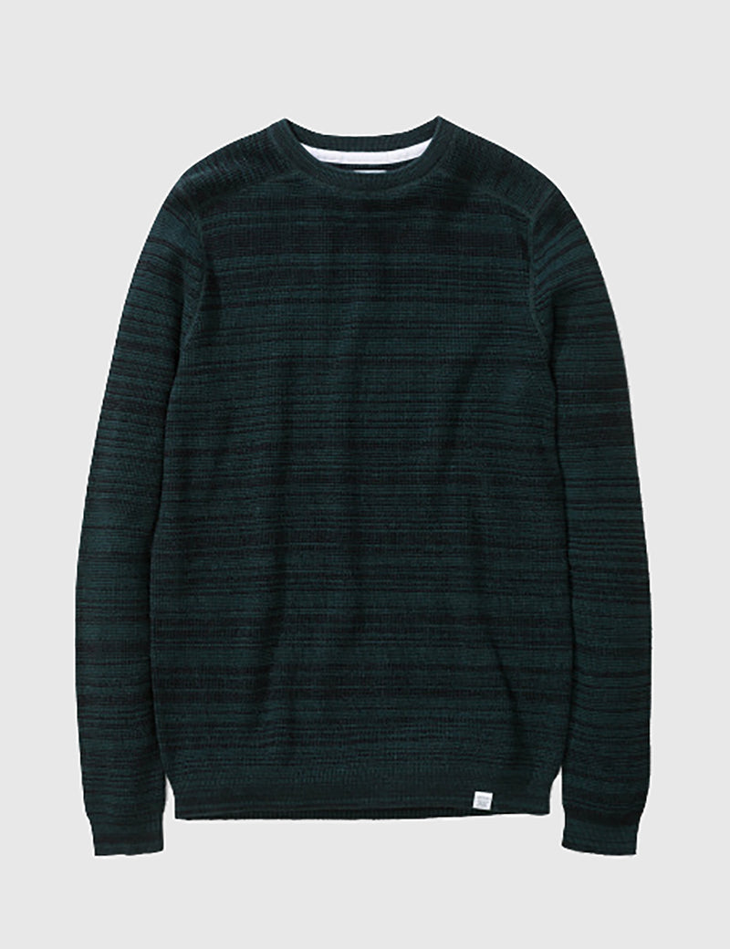 Norse Projects Lauge Waffle Knit Jumper - Moss Green
