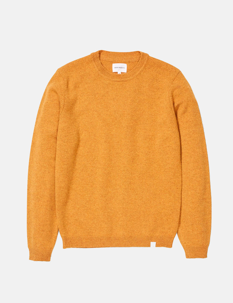 Norse Projects Sigfred Knit Sweatshirt (Wool) - Montpellier Yellow