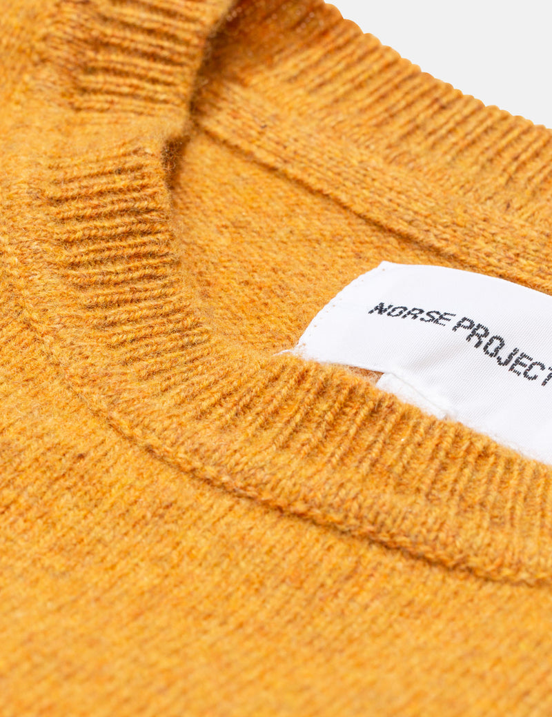 Norse Projects Sigfred Knit Sweatshirt (Wool) - Montpellier Yellow