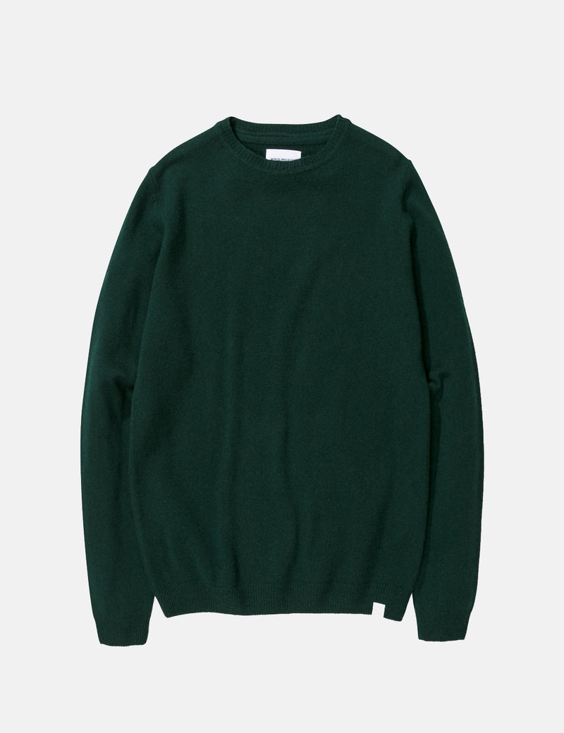 Norse Projects Sigfred Knit Sweatshirt（ウール）-クォーツグリーン