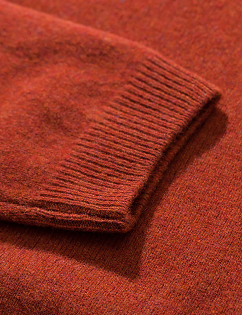 Norse Projects Sigfred Lambswool Jumper - Ochre Orange