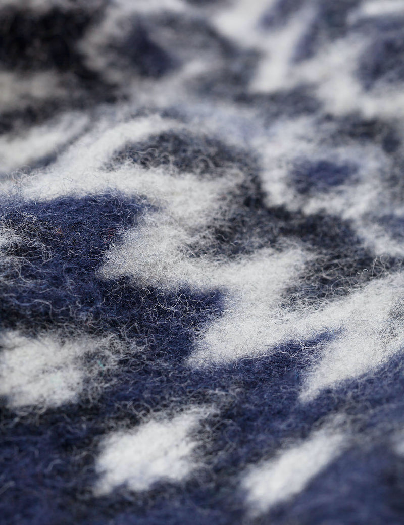 Norse Projects Birnir Fairisle Knitted Sweater - Charcoal Melange