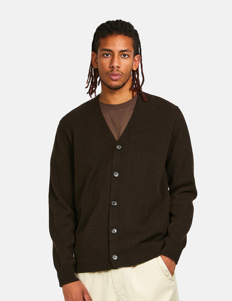 Norse Projects Adam Cardigan (Wool) - Truffle Brown