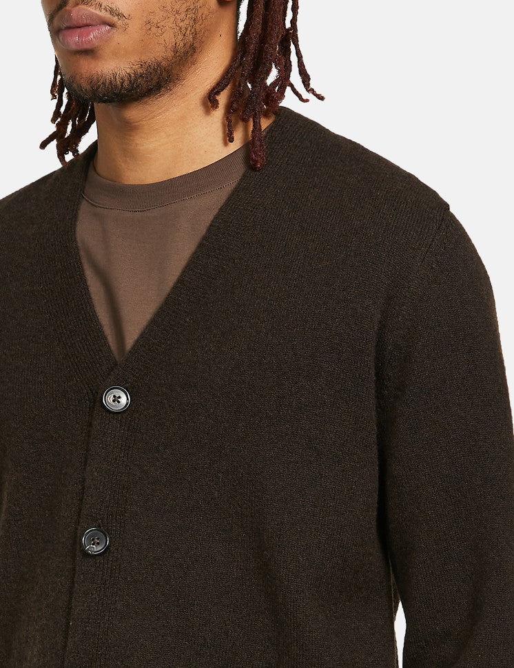 Norse Projects Adam Cardigan (Wool) - Truffle Brown