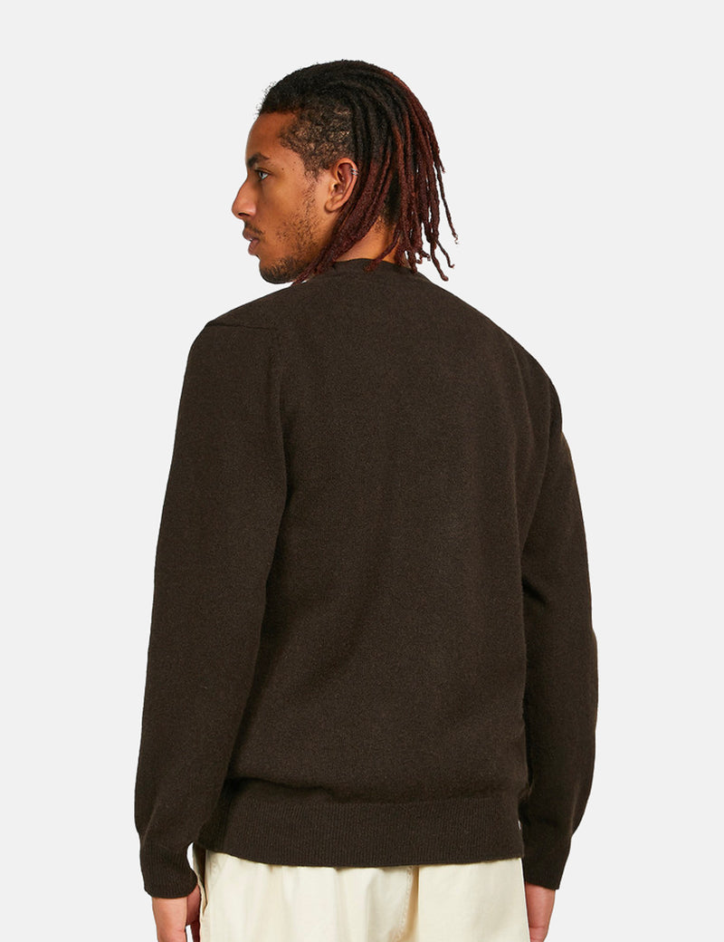 Norse Projects Adam Cardigan (Wool) - Truffle Brown